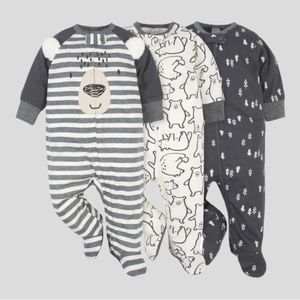 Gerber Baby Pack of 3 Sleep and Play Jumpers Size 3-6 Months